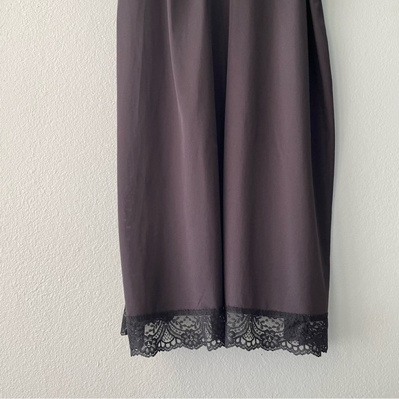 Vintage | 90s Black Lace Trim Slip Dress - Picture 7 of 10